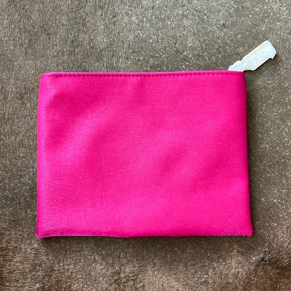 YSL Yves Saint Laurent Satin Logo Make Up Bag Clutch - Picture 5 of 5